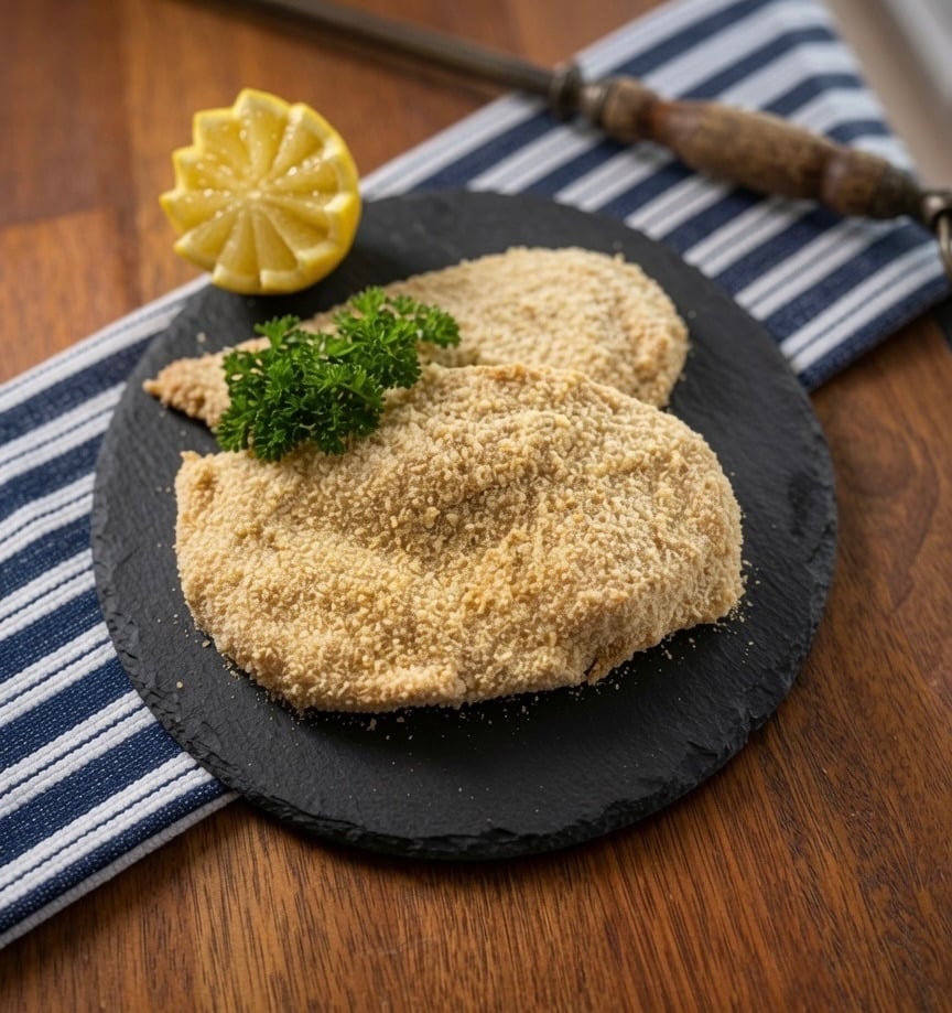 crumbed chicken breast