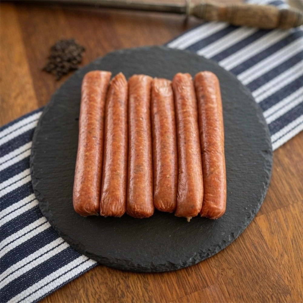 cracked pepper & worcestershire sauce sausages