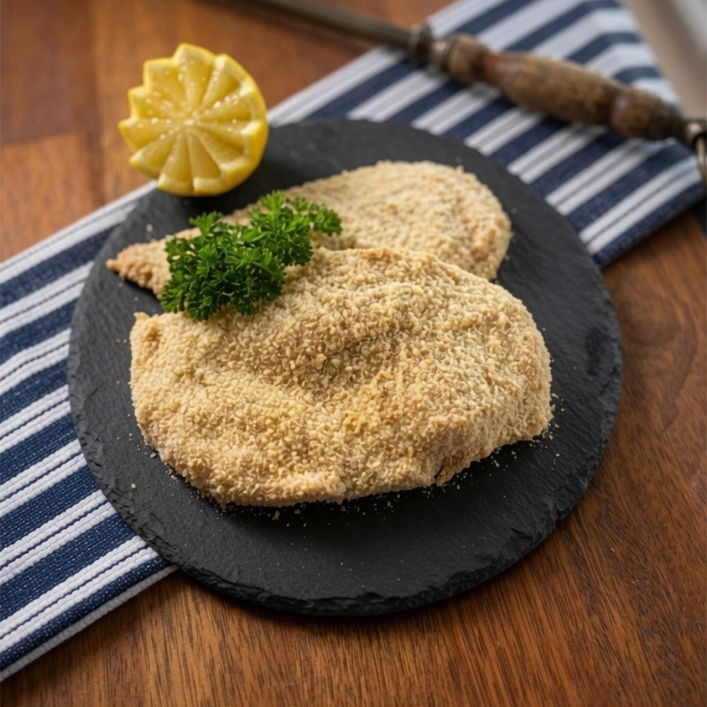 crumbed steak