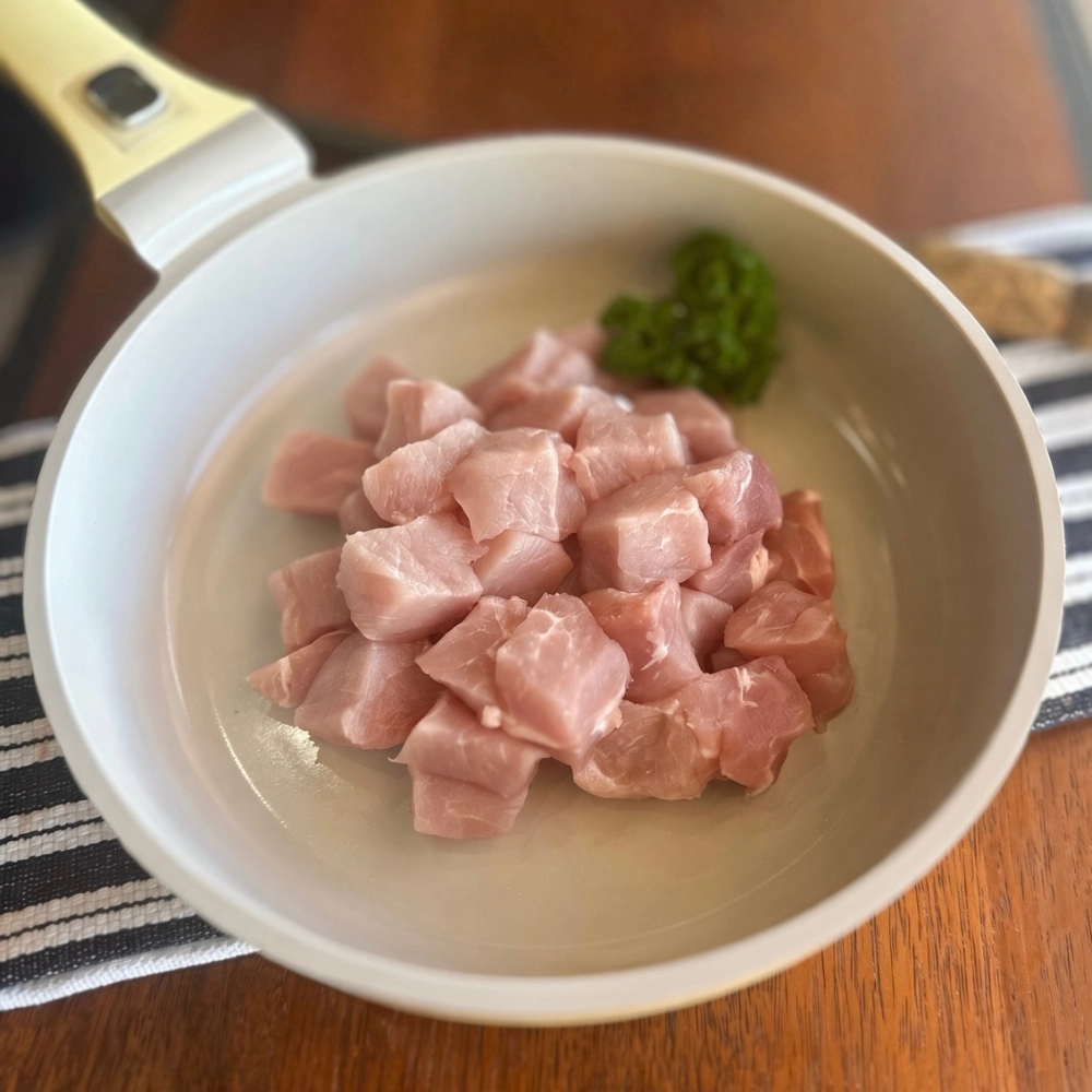 diced pork