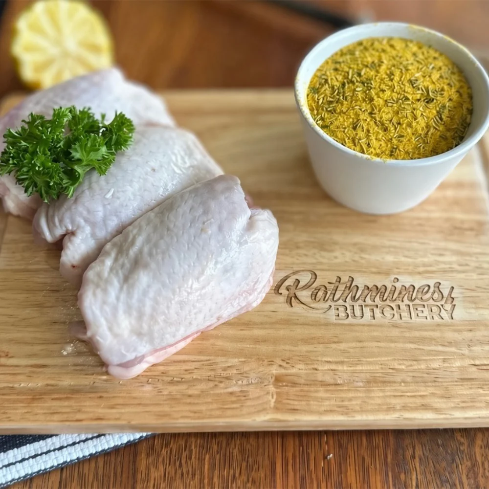 chicken cutlets in yellow box honey & rosemary glaze