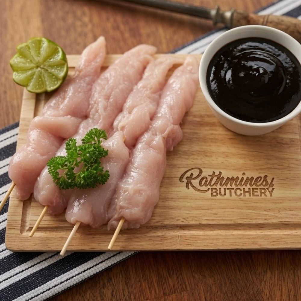 chicken kebab in honey soy