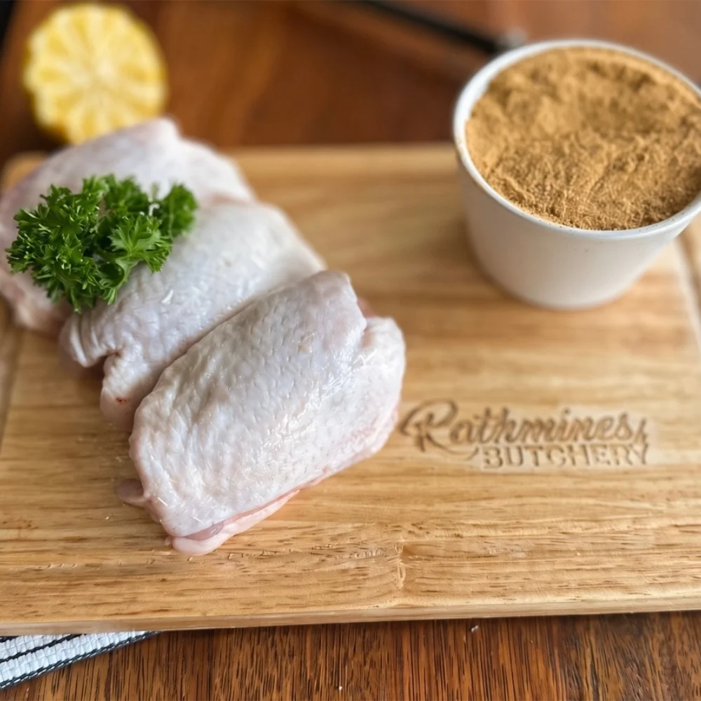 chicken cutlets in peeking glaze