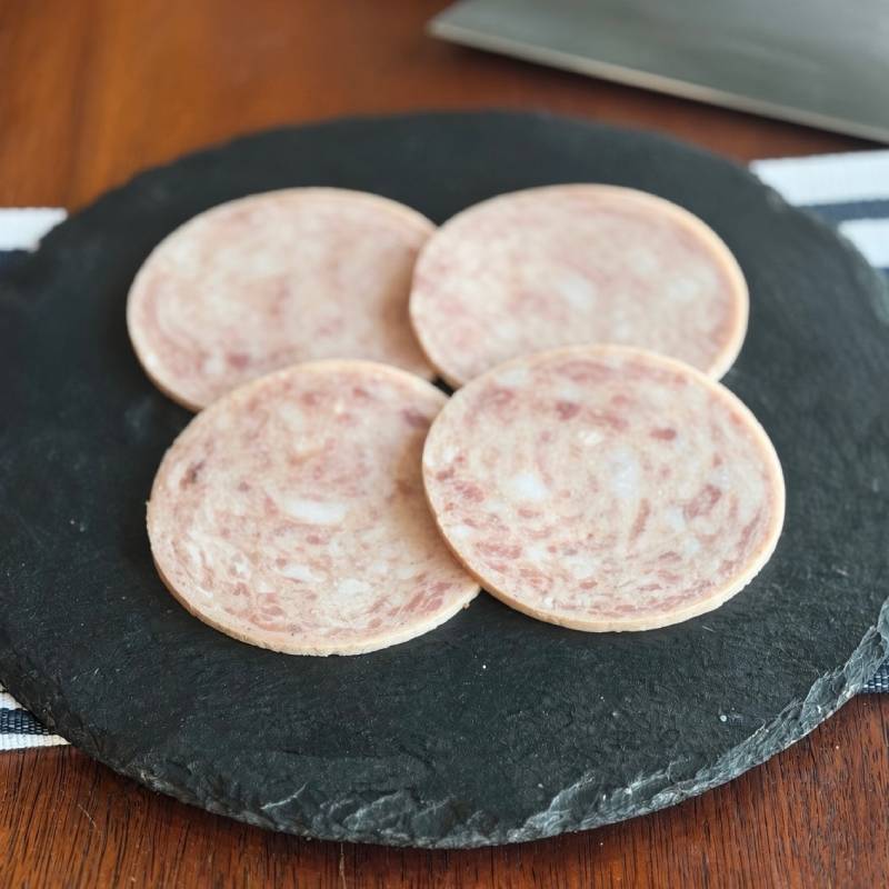 sliced polish salami
